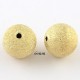 10  perles laiton  intercalaire ronde  or givrée 6mm