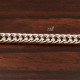 1mètre de chaine 009 maillon plat double chaine 3,5mm silver