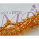 10 perles rondes de citrine  naturelles  non teint  diamètre 6mm