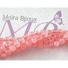10 perles rondes de quartz rose  naturel non teint  diamètre 4mm