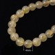10 perles rondes  de quartz rutile  diamètre 4mm
