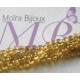 10 perles rondes  de quartz rutile  diamètre 4mm