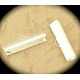 10 embouts griffes attache  ruban couleur argent  25x8x5mm