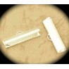 10 embouts griffes attache  ruban couleur argent  25x8x5mm