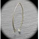 6  Attaches crochet laiton couleur bronze  en demi lune 40mm