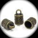 10 embouts alliage de zinc couleur bronze ethnique  16x7mm