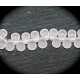 20 perles verre de bohème couleur rosaline givré pâle    6x4mm