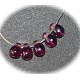 20 perles verre de bohème goutte  couleur améthyste  6x4mm