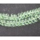 20 perles verre de bohème goutte  couleur péridot 6x4mm