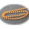 1 m de chaine laiton dorée strass résine orange  3mm