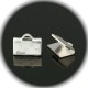 10 embouts griffes métal argentés silver clair 10x7mm