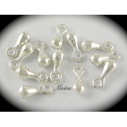 20 breloques goutte 6mm