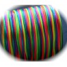 2 mètres multicolore fluo fil de nylon satiné épaisseur 2mm