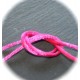 2 mètres fuchsia  fil de nylon satiné épaisseur 2mm