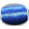 2 mètres bleu canard de  fil de nylon satiné épaisseur 2mm
