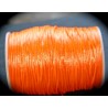 2 mètres orange de  fil de nylon satiné épaisseur 2mm