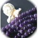 10 perles d'améthyste violette ronde du Brésil 10mm