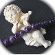 10 perles d'améthyste violette ronde du Brésil 10mm