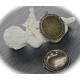 5 supports cabochons alliage de zinc bronze dentelle