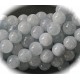 5perles rondes aigue marine bleu  naturelle 10mm