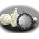 2 supports cabochons bronze 30mm