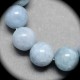 10perles semi-précieuse  rondes aigue-marine bleu  naturelle 6mm