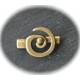 2 fermoirs toggle en escargot métal de couleur bronze 30mm