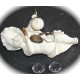 10 boucles d'oreilles bronze 14mm