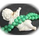10 perles pierre jade vert forêt rondes 8mm