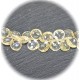 4 perles goutte semi précieuse de citrine jaune pâle  facettée  +/-9mm