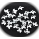 10 pendentifs connecteurs trèfle argent silver 14x13mm