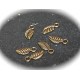 20 breloques feuilles miniatures réversible métal couleur bronze 14x6mm