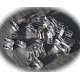 20 attaches embouts pour cordon ou lacet couleur platine 8x4mm
