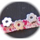 2 perles coulissante fleurs métal argenté 12x4mm