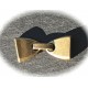 1 fermoir  clips deux parties métal couleur bronze  28x15mm