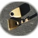 1 fermoir  clips deux parties métal couleur bronze  28x15mm