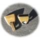 1 fermoir  clips deux parties métal couleur bronze  28x15mm