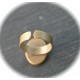 2 supports de bagues fin  rebord  bronze ovale  13x18mm