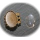 2 bagues à picots bronze ovales 13x18mm