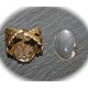 2 bagues à picots bronze ovales 13x18mm