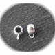 10 bélières métal argenté pour cordon ou chaine diamètre 8mm