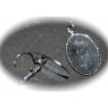 6 supports  boucle d'oreille dormeuse platine 18x25mm