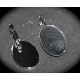 6 supports  boucle d'oreille dormeuse platine 18x25mm