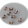 10 perles de quartz fumé façon osselet 8x5mm