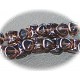 10 perles de quartz fumé façon osselet 8x5mm