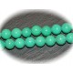 10 perles pierre jade vert émeraude 8mm rondes
