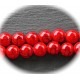 20 perles pierre jade rouge marbré noir 8mm rondes