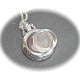 1montre a gousset argenté avec support cabochon 25mm