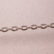 1 Mètre  de chaîne S041 maillon  couleur argenté silver ovale  3x2mm