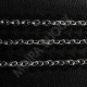 1 Mètre de chaîne maillon soudé  couleur platine ovale  3x2mm PLF041